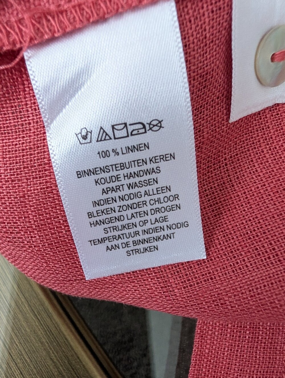 C & C California 100% Linen Rust Cap Sleeve Blouse Size M - Picture 7 of 16